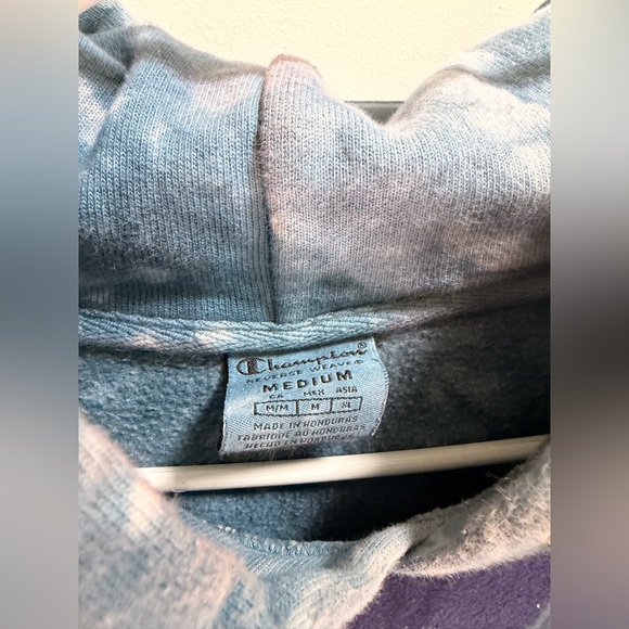 Mens Champion Hoodie Sweatshirt Tie-Dye - Picture 3 of 3